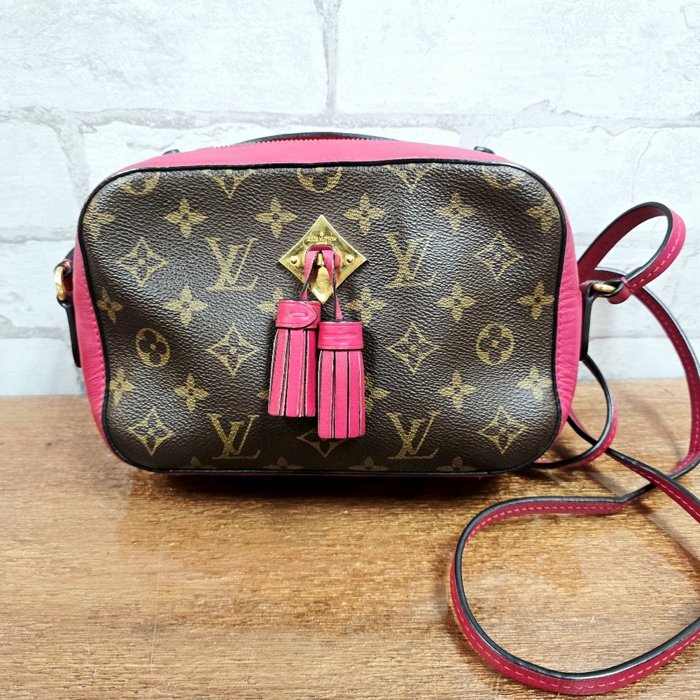 Louis Vuitton Pink and Brown Crossbody Bag